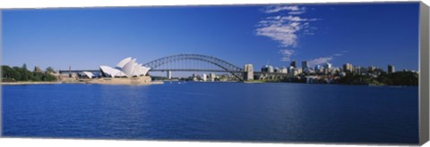 Framed Sydney Opera House and Bridge Print