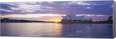 Framed Sunset over Sydney Opera House Print