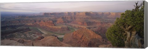 Framed High Angle View Of An Arid Landscape, Canyonlands National Park, Utah, USA Print