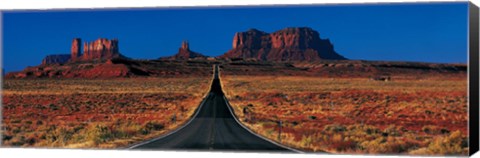 Framed Route 163, Monument Valley Tribal Park, Arizona Print