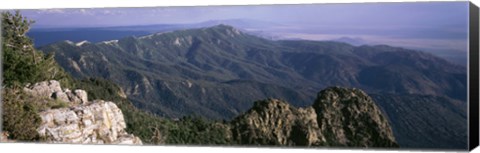 Framed Sandia Mountains, Albuquerque, New Mexico, USA Print