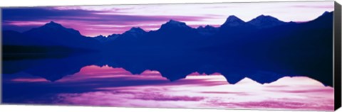 Framed Sunrise Lake McDonald Glacier National Park, Montana Print