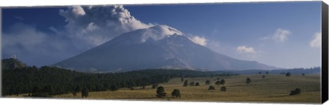 Framed Clouds over a mountain, Popocatepetl Volcano, Mexico Print