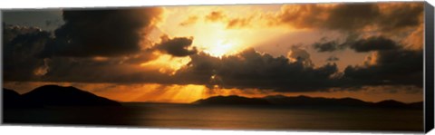 Framed Sunset British Virgin Islands Print