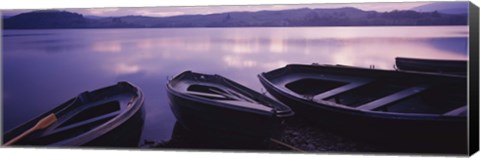 Framed Fishing Boats, Loch Awe, Scotland Print