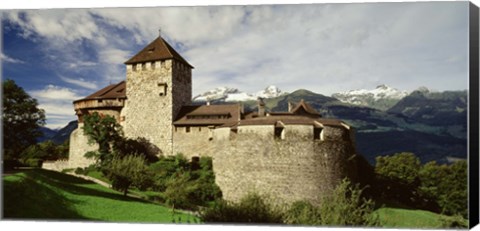 Framed Castle in Vaduz Lichtenstein Print