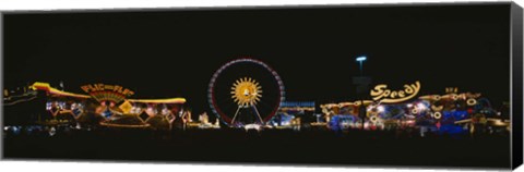 Framed Ferris Wheel, Oktoberfest, Munich, Germany Print