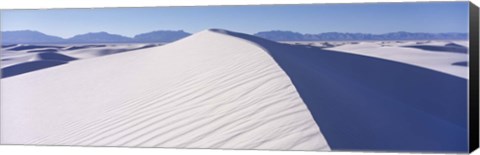 Framed Hills in the White Sands Desert, New Mexico Print