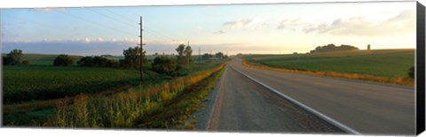 Framed Highway Eastern IA Print