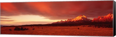 Framed Sunrise Grand Teton National Park WY Print