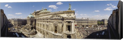 Framed High Angle View Of Opera Garnier, Paris, France Print