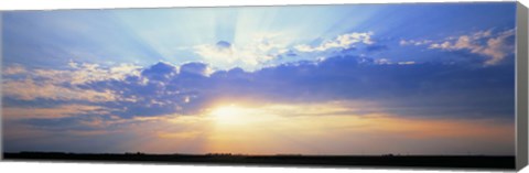 Framed Sunrise Stelle IL USA Print