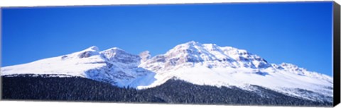 Framed Snow Covered Mountain, Banff National Park Alberta Canada Print