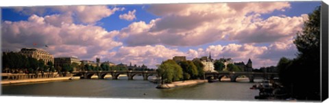 Framed France, Paris, Seine River Print