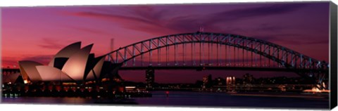 Framed Australia, Sydney, sunset Print