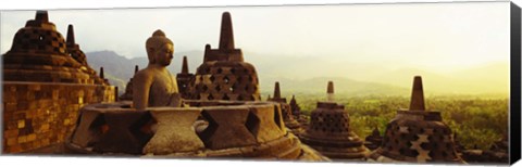 Framed Indonesia, Java, Borobudur Temple Print