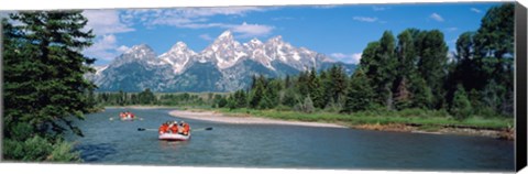 Framed Rafters Grand Teton National Park WY USA Print