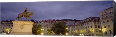 Framed Low angle view of a statue, Castelo De Sao Jorge, Lisbon, Portugal Print