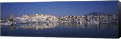 Framed Buildings at the waterfront, Marbella, Spain Print