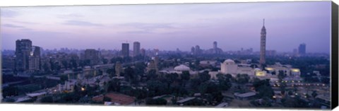 Framed Dusk Cairo Gezira Island Egypt Print