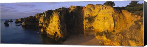 Framed Sandy Cove, Algarve, Portugal Print