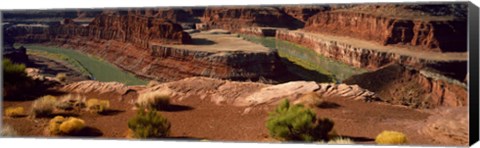 Framed High angle view of a river flowing through a canyon, Dead Horse Point State Park, Utah, USA Print