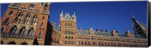 Framed Low angle view of a building, St. Pancras Railway Station, London, England Print
