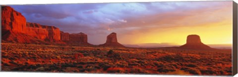 Framed Sunrise, Monument Valley, Arizona, USA Print