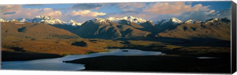 Framed Lake Alexandrina New Zealand Print