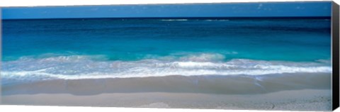 Framed Waters Edge Barbados Caribbean Print