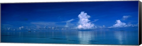 Framed Sea &amp; Clouds The Maldives Print