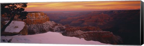 Framed Rock formations on a landscape, Grand Canyon National Park, Arizona, USA Print