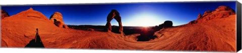 Framed Sunrise over Delicate Arch, Arches National Park, Utah Print