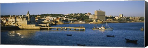 Framed Buildings at the waterfront, Cascais, Lisbon, Portugal Print