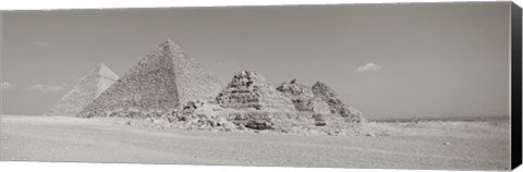 Framed Pyramids Of Giza, Egypt Print