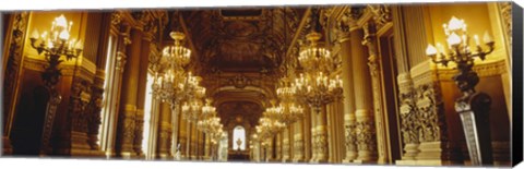 Framed Interiors of a palace, Paris, Ile-De-France, France Print