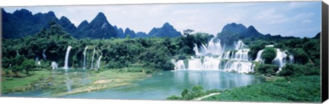 Framed Detian Waterfall, Guangxi Province, China Print