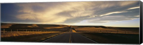 Framed Road, Montana, USA Print