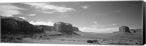 Framed Rock formations on the landscape, Monument Valley, Arizona, USA Print