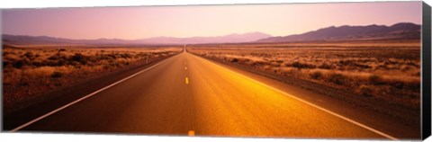 Framed Desert Road, Nevada Print