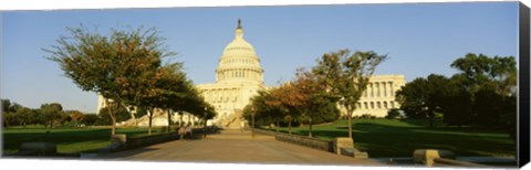 Framed Capitol Building, Washington DC, District Of Columbia, USA Print