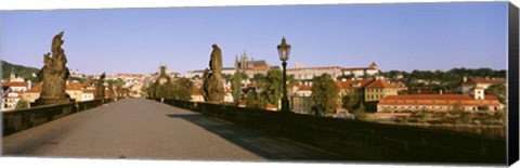 Framed Charles Bridge, Prague, Czech Republic, Daytime View Print