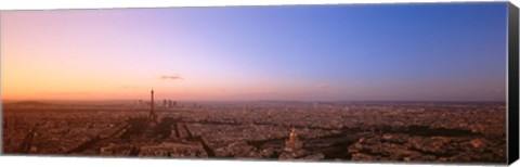 Framed Aerial View, Paris, France Print