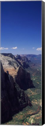 Framed View from Observation Point, Zion National Park, Utah, USA Print