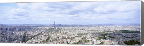 Framed High angle view of Eiffel Tower, Paris, France Print