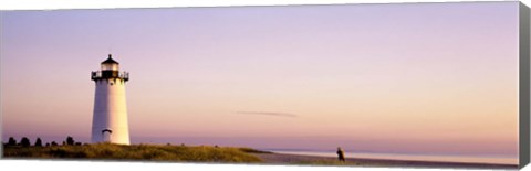 Framed Edgartown Lighthouse, Marthas Vineyard, Massachusetts, USA Print