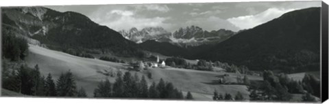 Framed Distant view of a church, St. Magdelena Church, Italy Print