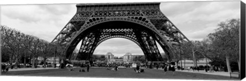 Framed Low section view of a tower, Eiffel Tower, Paris, France Print