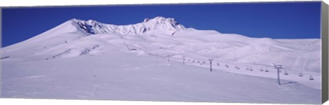 Framed Turkey, Ski Resort on Mt Erciyes Print