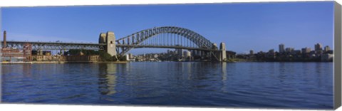 Framed Bridge across the sea, Sydney Harbor Bridge, Sydney, New South Wales, Australia Print